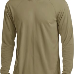 MAGCOMSEN Men’s Hooded UPF 50+ Sun Protection T Shirts Long Sleeve Athletic Fishing Shirts Rash Guards