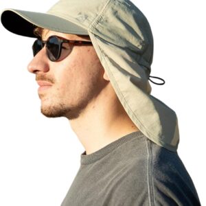 TOP-EX L/XL/XXL UV50+ Waterproof Neck Flap Baseball Sun Cap