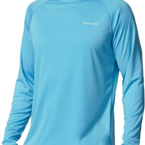 BALEAF Men’s Sun Protection Shirts UV SPF UPF 50+ Long Sleeve Rash Guard Fishing Running Quick Dry Lightweight