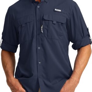 Men’s Sun Protection Fishing Shirts Long Sle...