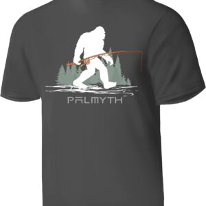 Palmyth Fishing Shirts for Men Short Sleeve T-Shirt Sun Protection UPF 50+ Tee