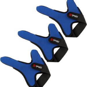 Double-Finger Gloves, 3 Pack Anti-Slip Fishing Glove, Professional Finger Gloves Protector Unisex Elastic Band Glove for Outdoor Fishing, Fit Left Hand