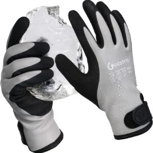 Waterproof Winter Gloves, Abrasion-Resistant Insulated Work Gloves for Cold Weather, Freezer Gloves with Grip