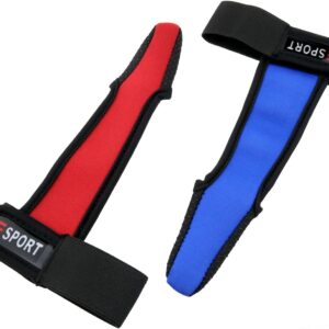 2PCS Single Finger Fishing Gloves Anti-Slip Fishing Gloves Surf Fishing Casting Gloves for Outdoor Fishing (Red, Blue)