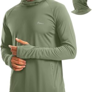 Pudolla Men’s Sun Protection Hoodie UPF 50+ ...