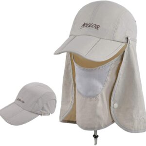icolor Foldable Fishing Hat Sun Cap for Men Women,...