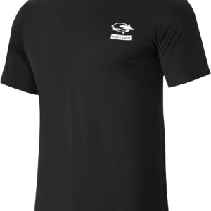 Haimont Men’s UPF 50+ Sun Protection Fishing Shirts Short Sleeve Quick Dry Swim T-Shirt UV Workout Athletic Tee Shirt