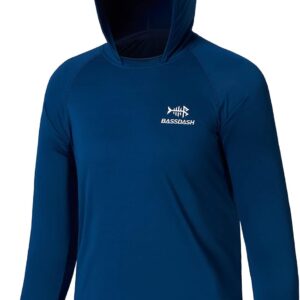 BASSDASH Youth UPF50+ Performance T Shirt with Hood Long Sleeve Fishing Hiking Sun Shirt FS03Y