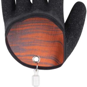 Fishing Gloves with Magnet Release, Fisherman Professional Catch Fish Gloves Fishing Puncture Proof Gloves, Cut & Puncture Resistant with Magnetic Hooks Hunting Glove, Anti-Slip Fishing Gloves