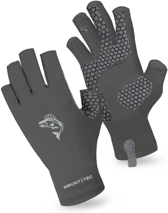 UPF 50+ Sun Glove Unisex UV Protective Fingerless Gloves for Outdoor Fishing Cycling Hiking Driving Kayaking