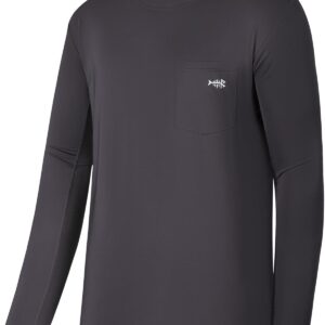 BASSDASH Men’s UPF 50+ Performance Long Sleeve T-Shirt UV Sun Protection Fishing Hiking Sports Shirts