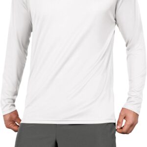 ODODOS Men’s Quick Dry Long Sleeve Shirts UPF 50+ Sun Protection SPF Athletic Tops Workout Fishing T-Shirts
