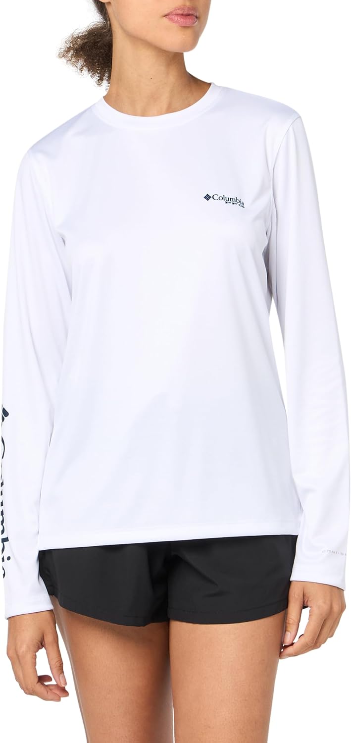 Columbia Women's Tidal Tee PFG Fish Star Long Sleeve