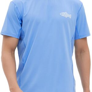 Riverruns UPF 50+ Fishing Shirt for Men, Light Weight Breathable Sun Protection Fishing Shirt for Outdoor Activity