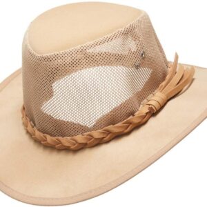 Mesh Sun Hat for Men Golf Soaker Hats Summer Beach Safari Wide Brim Fishing Cap Outdoor