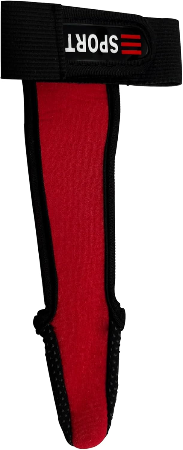 2PCS Single Finger Fishing Gloves Non-Slip Fishing Gloves Outdoor Fishing Gloves for Surf Fishing Casting Gloves (Red, Black) - Image 5
