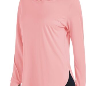 MAGCOMSEN Women’s UPF 80+ Quick Dry Sun Protection Hoodie Lightweight SPF Long Sleeve Rashguard with Thumb Hole