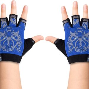 Luwint Kids Sport Gloves for Fishing Workout Cycling Training, 4-12 Yrs
