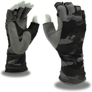 Rock Fish FP1000R Half-Finger Fishing Gloves with ...