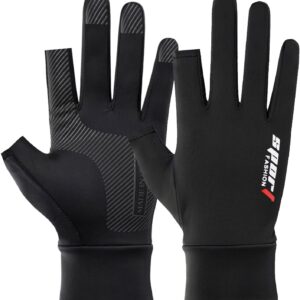 Fishing Gloves Men Women UV Protection Driving Gloves UPF50+ Sun Hiking Anti-Slip Touch Screen Gloves for Kayaking, Bike, Paddling, Driving, Canoeing, Rowing