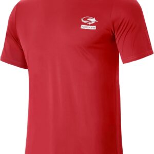 Haimont Men’s UPF 50+ Sun Protection Fishing Shirts Short Sleeve Quick Dry Swim T-Shirt UV Workout Athletic Tee Shirt