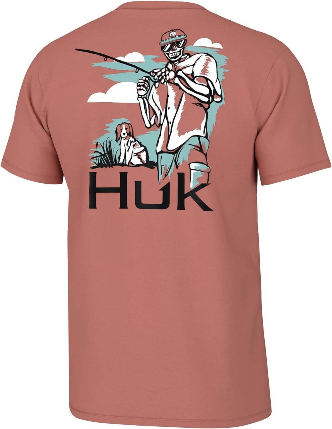 HUK Men's Fishing Graphic Tee, Performance Short Sleeve, Quick-Dry