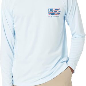 HUK Men’s Pursuit Pattern, Sun Protecting Fishing Shirt