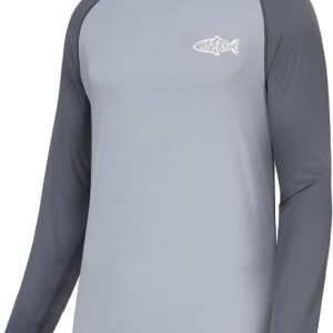 Riverruns Sun Protection Long Sleeve Shirts Rash Guard Shirts Ice-Cool Quick Dry Swim Shirt Fishing Sports Shirt