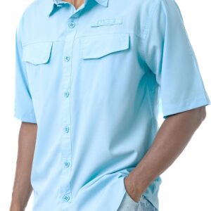 Realtree Men’s Short/Long Sleeve Performance Tech Vented UPF 40+ Sun Protection Fishing Shirts