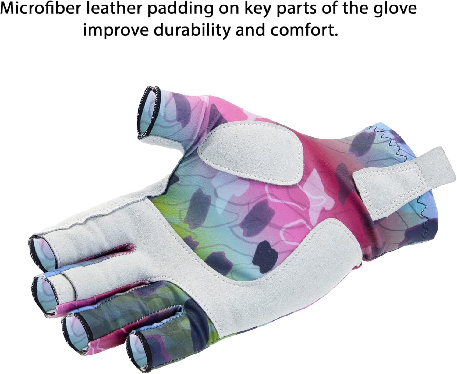 Trout Series Quick Dry SPF50+ Performance Sun Gloves for Men & Women Perfect for Fishing, Kayaking, Boating, Fly Fishing Great Patterns Brown Brook Cutthroat Golden Rainbow - Image 4