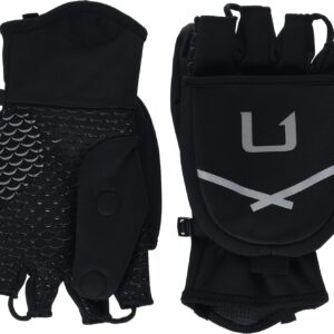 HUK Mens Power Stretch Fingerless Fishing Gloves