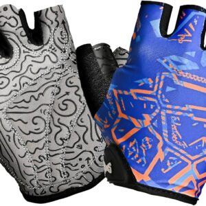 Riverruns Kayak Gloves Half Finger Padded Palm Sailing Gloves UPF50+ Fishing Gloves for Paddling, Sailing, Cycling, Driving