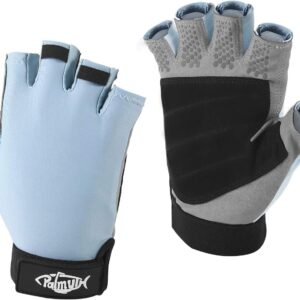 Palmyth UV Fishing Gloves Sun Protection Fingerless Kayaking Glove Men Women UPF 50+ SPF for Sailing, Hiking, Paddling, Canoeing, Rowing, Driving