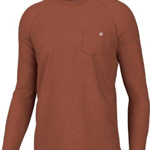 HUK Waypoint Long Sleeve Shirt, Performance Fishing Tee for Men