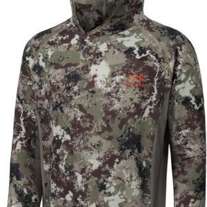 BASSDASH UPF 50+ Men’s Hunting Shirts with Mask Long Sleeve Camo Fishing Hoodie