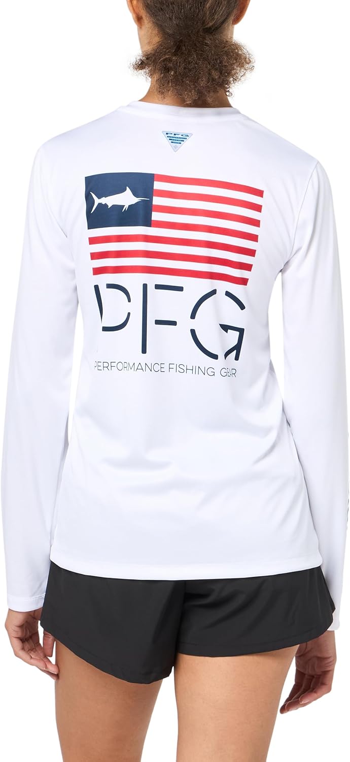 Columbia Women's Tidal Tee PFG Fish Star Long Sleeve - Image 2