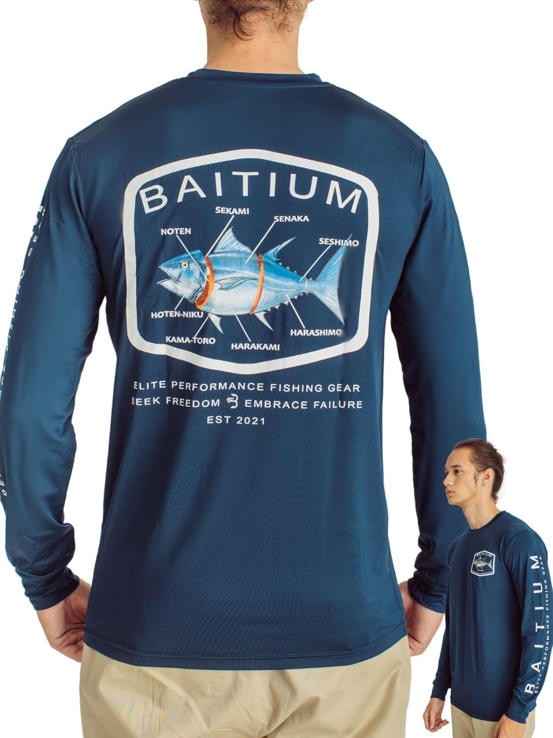 Fishing Shirts for Men, Mens Fishing Shirts Long Sleeve, UPF 50 Quick Dry, Rash Gaurd, Fishing Clothes for Men, Fishing Gear