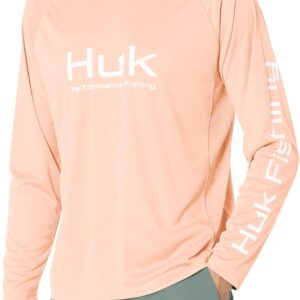 HUK Men’s Pursuit Heather Long Sleeve, Fishing Shirt