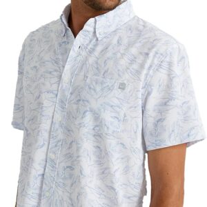 HUK Men’s Kc Scott Patterned Kona, Performance Button Down Shirt