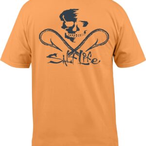Salt Life Men’s Skull and Hooks Short Sleeve Classic Fit Shirt