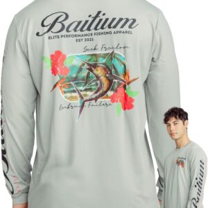 Fishing Shirts for Men, Mens Fishing Shirts Long Sleeve, UPF 50 Quick Dry, Rash Gaurd, Fishing Clothes for Men, Fishing Gear