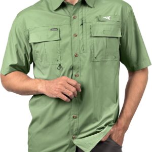 KastKing ReKon Men’s Fishing Shirts, Well Made, Quick-Dry Short & Long Sleeve Hiking Beach Shirts, Sun Protection