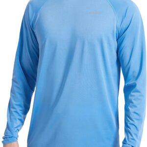 UPF50+ Rash Guard for Men – Long Sleeve Sun Shirts for Men Sun Protection Breathable Quick Dry Fishing Shirt