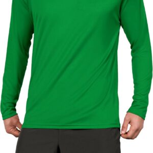 ODODOS Men’s Quick Dry Long Sleeve Shirts UPF 50+ Sun Protection SPF Athletic Tops Workout Fishing T-Shirts