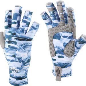 Palmyth UV Protection Fishing Fingerless Gloves UPF50+ Sun Gloves Men Women for Kayaking, Hiking, Paddling, Driving, Canoeing, Rowing