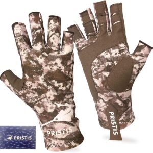 UPF 50+ Fishing Gloves, Breathable UV Protection H...