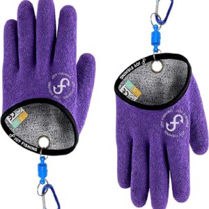 Fishing Glove with Magnet Release,Fishing Catching Gloves Non-Slip,Fisherman Professional Fishing Glove,Fishing Puncture Proof Gloves,Fish gloves for handling