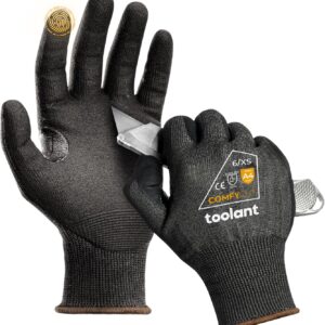 Ultra Thin & Lightweight Cut Resistant Work Gloves with Grip, Cooling Safety Glove for Fishing, WoodCarving, Gardening