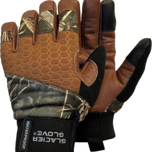 Glacier Glove Unisex Alaska Pro Waterproof Breathable Compatible Gloves Leather Thinsulate Lining for Hunting Fishing, Hiking