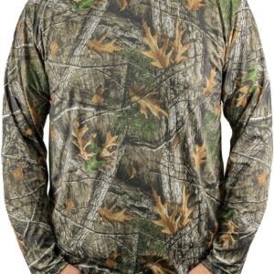 LOOGU Men’s Hunting Camo Shirt Lightweight, Camouflage Shirts for Men Long Sleeve Shirt for Fishing Hiking Camping